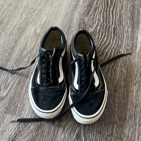 Vans Shoes Old School Vans With Black Laces Poshmark